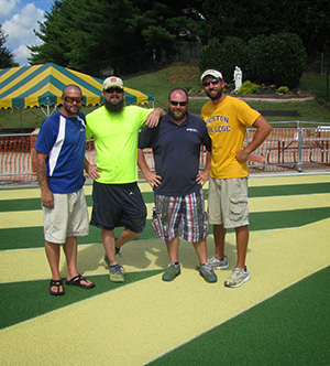 Knoxville Catholic running track resurfacing